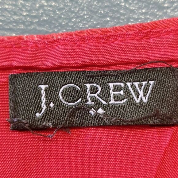 J.crew sweet summer dress, red with white geometric print small Baby Doll. - Picture 7 of 10